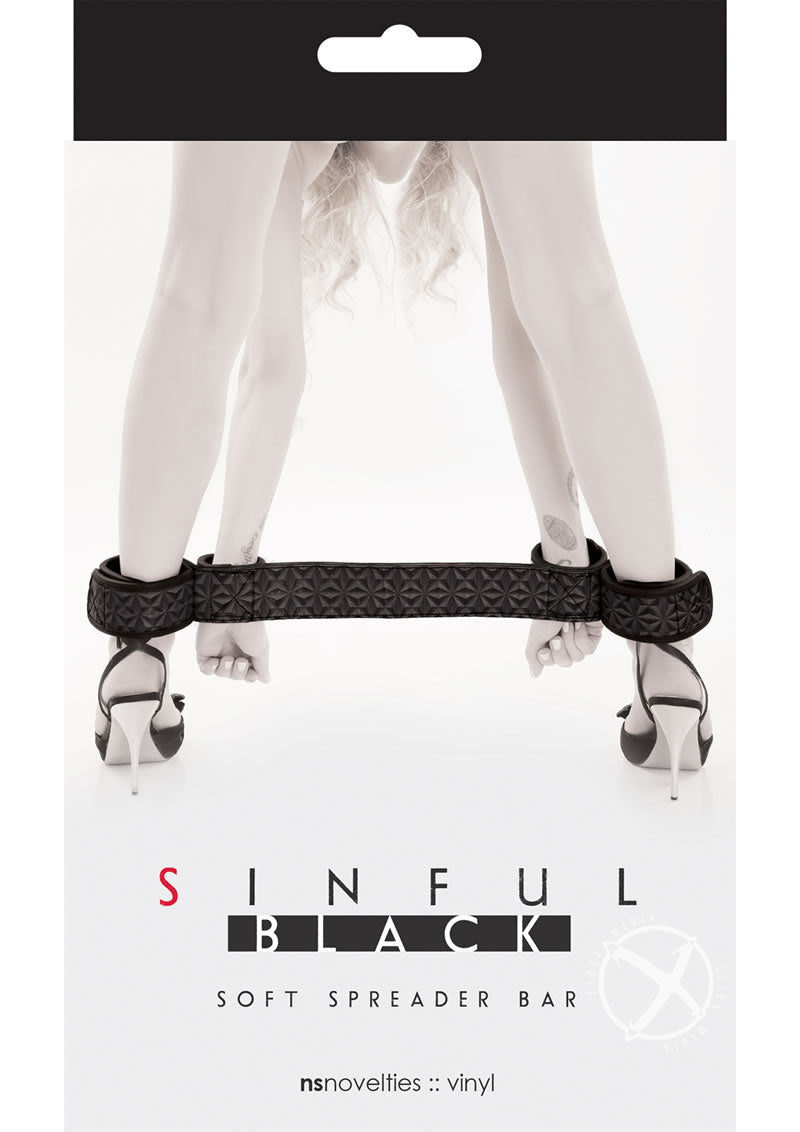 Sinful Soft Spreader Bar - Black