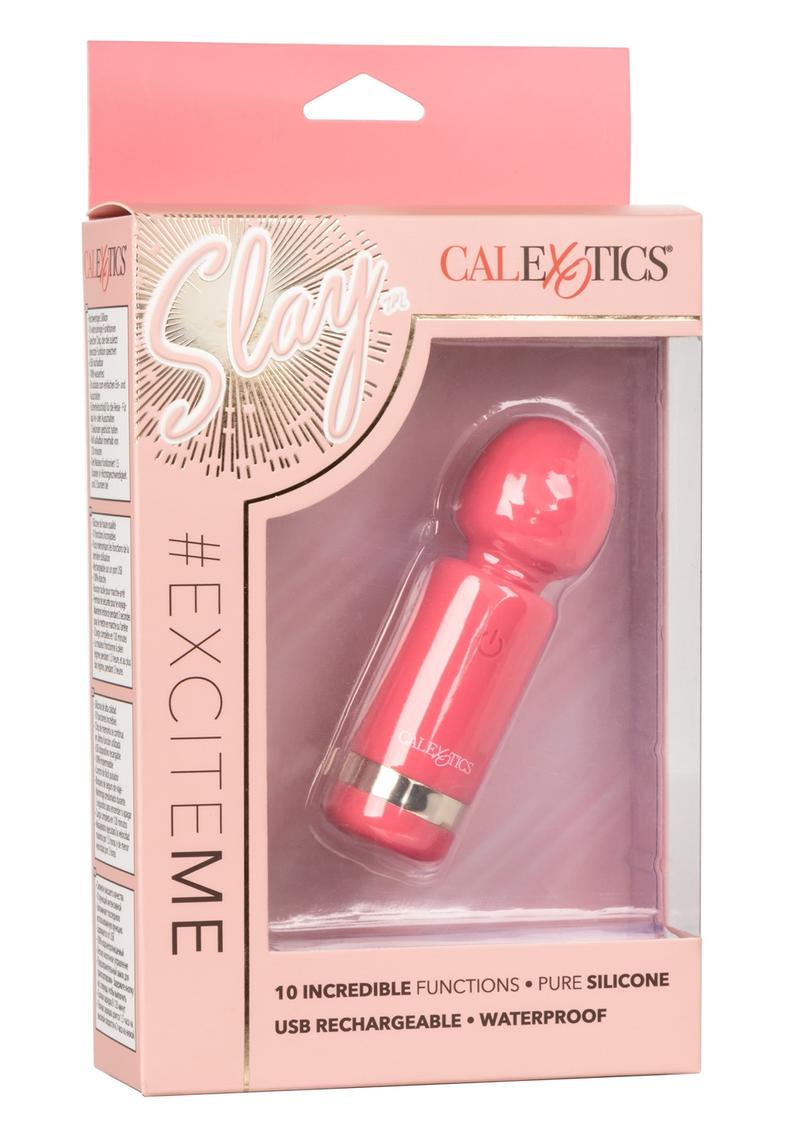 Slay Exciter Silicone Rechargeable Massager - Pink