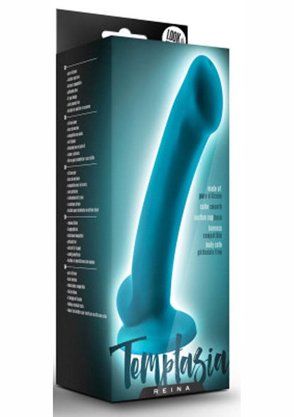 Temptasia Reina Silicone Dildo - Teal - 6.5in