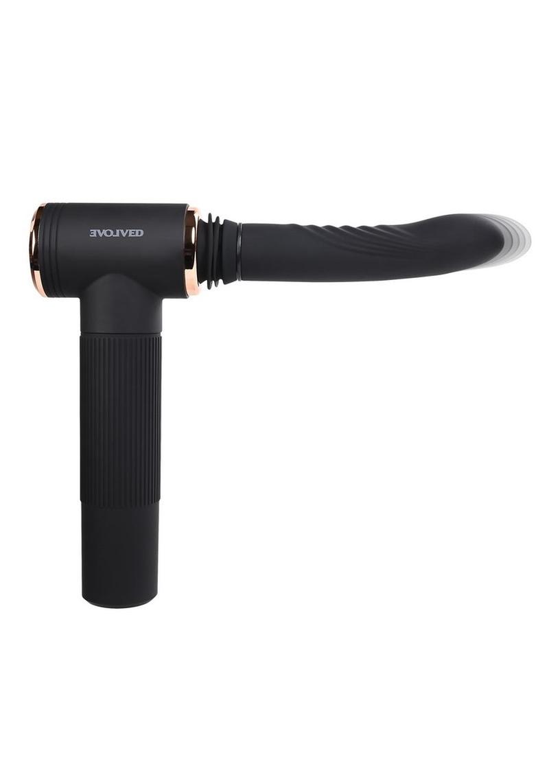 Too Hot to Handle Rechargeable Silicone Thrusting Vibrator with Suction Cup