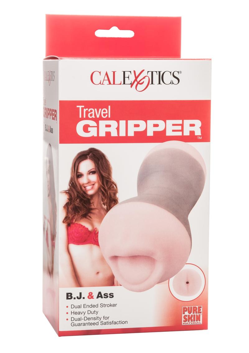 Travel Gripper Dual Density Stroker - Mouth and Ass The Adult Shoppe Travel Gripper Dual Density Stroker - Mouth and Ass The Adult Shoppe