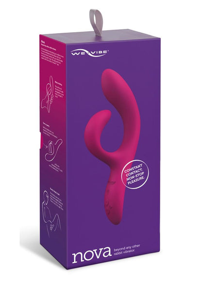 We-Vibe Nova 2 Rechargeable Silicone Rabbit Vibrator - Pink