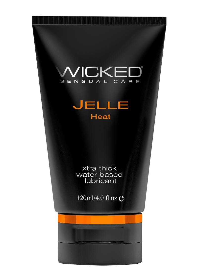 Wicked Jelle Heat Waterbased Warming Anal Gel - 4oz