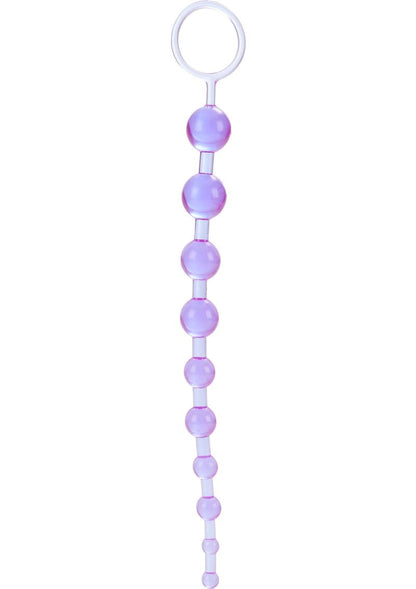 X 10 Anal Beads - Purple