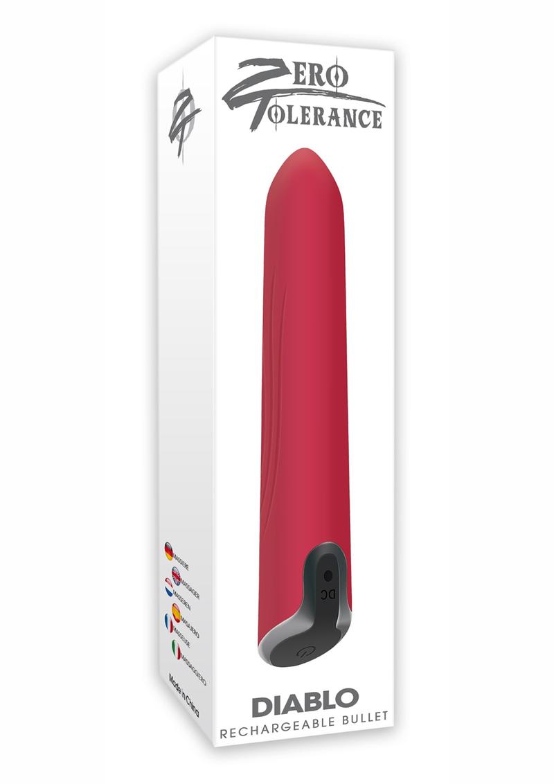 Zero Tolerance Diablo Rechargeable Silicone Bullet - Red